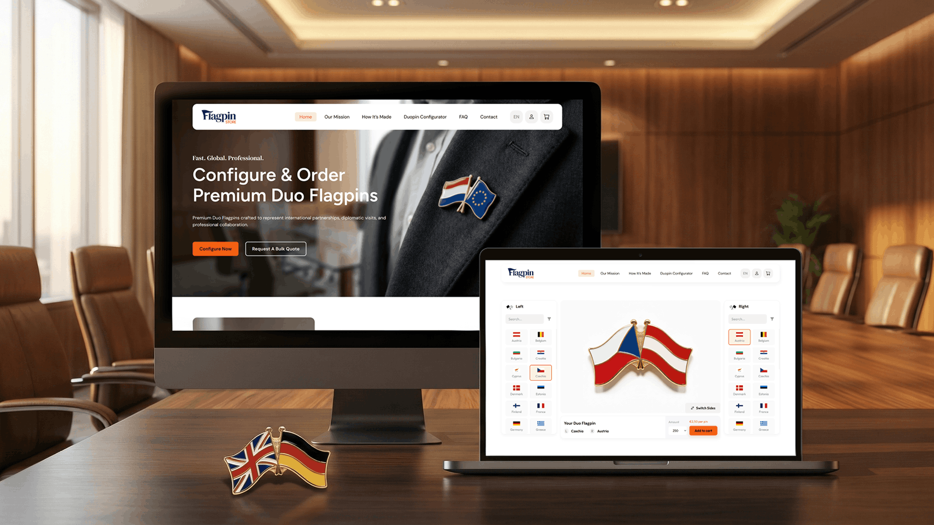 Flagpinstore: Website